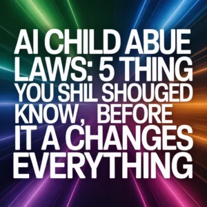 AI Child Abuse Laws: 5 Things You Should Know Before It Changes Everything