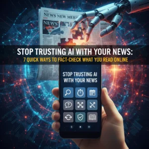 Stop Trusting AI With Your News: 7 Quick Ways to Fact-Check What You Read Online